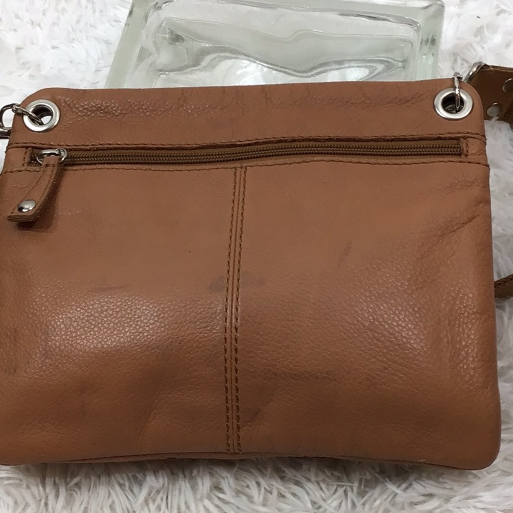 Fossil tan leather Sutter style crossbody bag - Picture 5 of 10